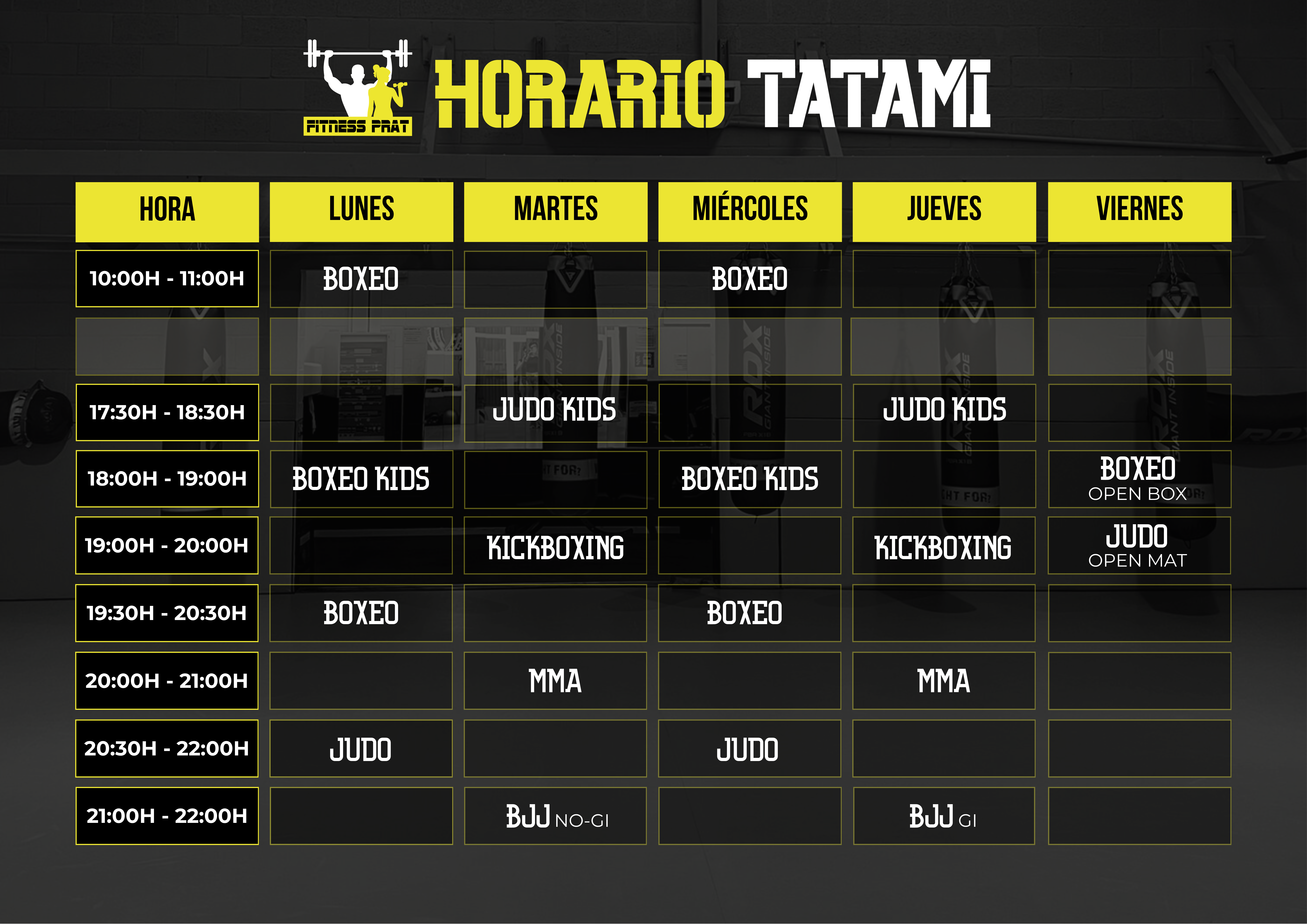 HORARIOS